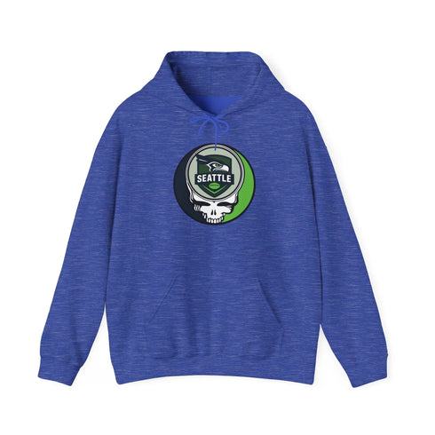 Grateful Dead - Seattle Seahawks Stealie Grateful Dead Hooded Sweatshirt - NFL - StealieShop