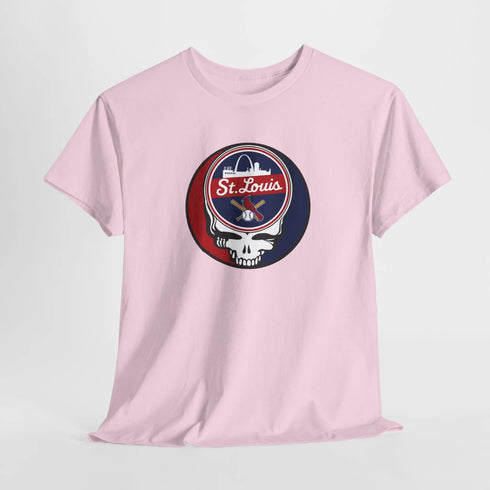Grateful Dead - St. Louis Cardinals Grateful Dead Steal Your Face T-Shirt - MLB - St Louis - StealieShop