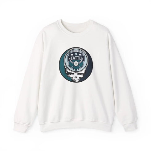 Grateful Dead - Seattle Mariners Grateful Dead Stealie Crewneck Sweatshirt - MLB - StealieShop