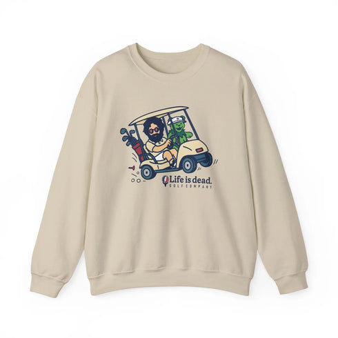 Grateful Dead - Joy Ridin' Jerry and The Bear | Life is dead. Crewneck Sweatshirt - StealieShop