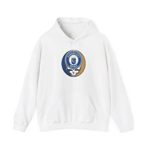 Kansas City Royals Grateful Dead Unisex Heavy Blend Hoodie - Hooded Sweatshirt - StealieShop