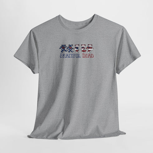 American Flag Dancing Bears Unisex Grateful Dead T-Shirt