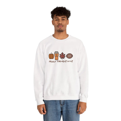 Life is dead. Happy Thanksgiving Unisex Crewneck Sweatshirt