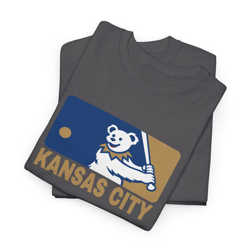 Kansas City Royals Dancing Bear MLB Logo Unisex Grateful Dead T-Shirt