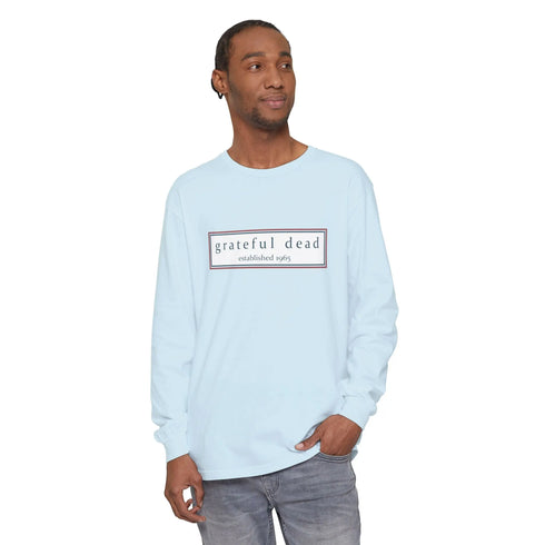 Grateful Dead - Grateful Dead Dancing Bear Two-Sided Vineyard Collection Garment-dyed Long Sleeve T-Shirt - StealieShop