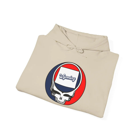 Wyoming Map Stealie Unisex Heavy Blend Hoodie