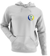 Notre Dame University - Premium Grateful Dead Left Chest Hoodie - Sport Grey