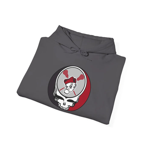 Grateful Dead - Ohio Wesleyan Lacrosse Stealie Two-Sided Unisex Heavy Blend Hoodie - StealieShop