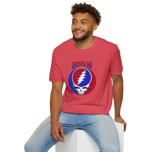 Grateful Dead - Grateful Dad Stealie Grateful Dead T-Shirt - StealieShop