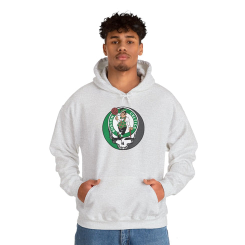 Boston Celtics Grateful Dead Steal Your Face Unisex Hoodie StealieShop