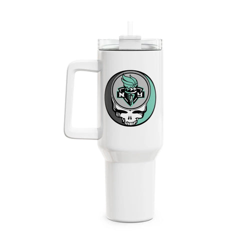 Grateful Dead - New York Liberty Stealie "Fat Man" Tumbler, Double Insulated 40oz Travel Mug - StealieShop