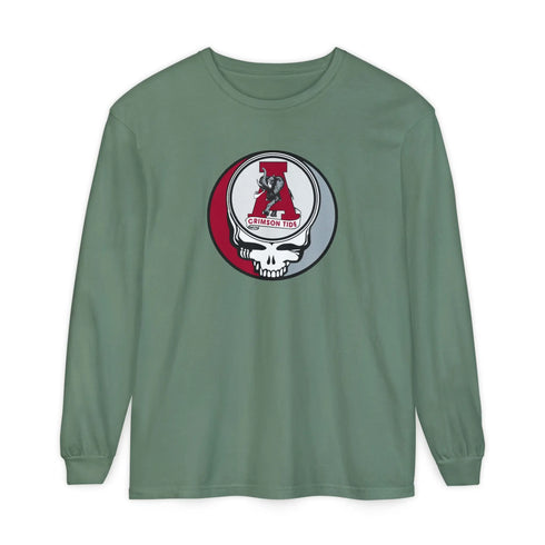 Grateful Dead - Alabama Vintage Cecil Garment-Dyed Long Sleeve T-Shirt - StealieShop