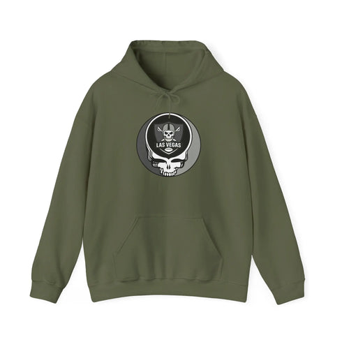 Grateful Dead - Las Vegas Raiders Stealie Grateful Dead Hooded Sweatshirt - NFL - StealieShop