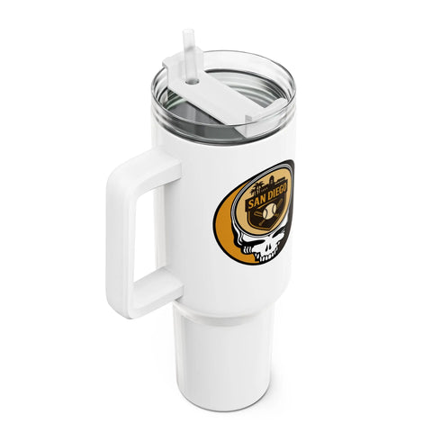 Grateful Dead - San Diego Padres Stealie "Fat Man" Tumbler, Double Insulated 40oz Travel Mug - StealieShop