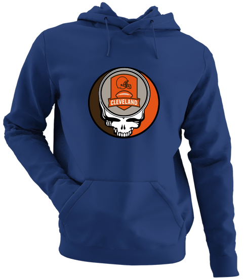 Cleveland Football - Premium Grateful Dead Hoodie - Navy - 2