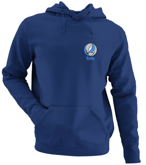 Tufts - Premium Grateful Dead Left Chest Hoodie - Navy