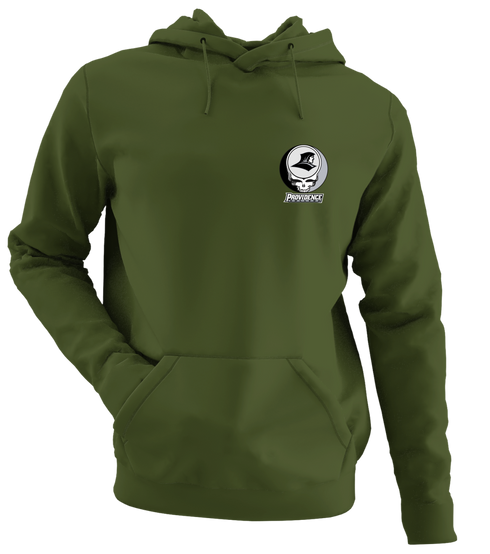 Providence College - Premium Grateful Dead Left Chest Hoodie - Military Green - 7