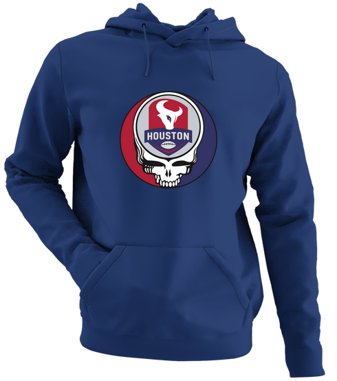 Houston Football - Premium Grateful Dead Hoodie - Navy - 2