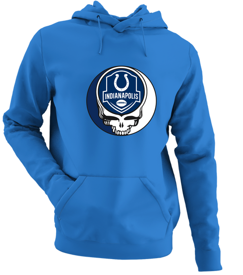Indianapolis Football - Premium Grateful Dead Hoodie - Royal - 5