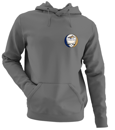 Montana State University - Premium Grateful Dead Left Chest Hoodie - Charcoal