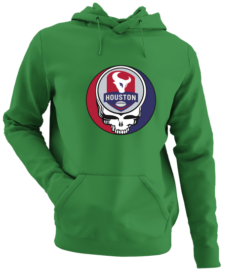Houston Football - Premium Grateful Dead Hoodie - Irish Green - 6