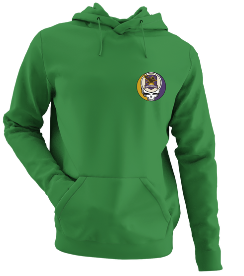 Baltimore Football - Premium Grateful Dead Left Chest Hoodie - Irish Green - 6
