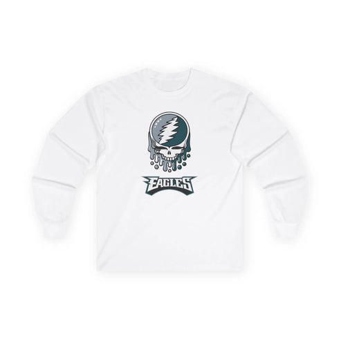 Philadelphia Eagles Grateful Dead Long Sleeve Tee StealieShop