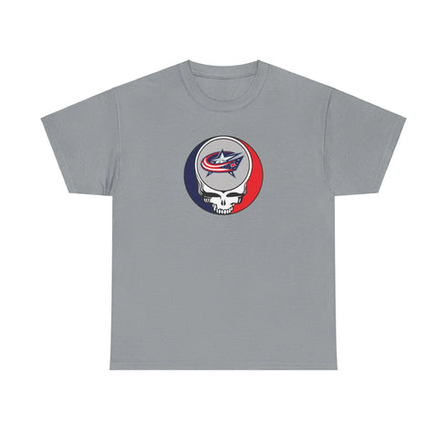 Columbus Blue Jackets Grateful Dead Steal Your Face T-Shirt - NHL - StealieShop