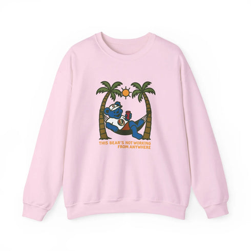 Grateful Dead - This Bear's Not Workin' From Anywhere | Life is dead. Crewneck Sweatshirt - StealieShop