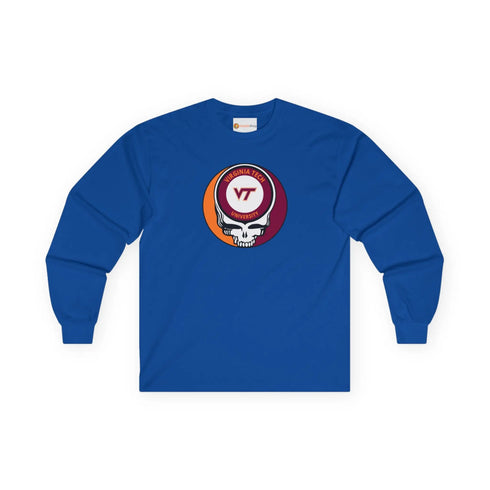 Virginia Tech Grateful Dead Long Sleeve Tee StealieShop