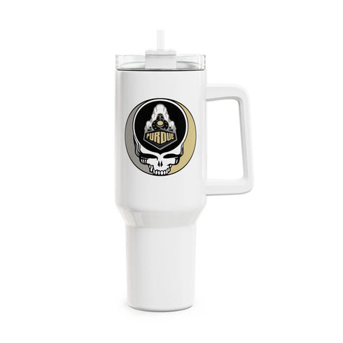 Grateful Dead - Purdue University Stealie "Fat Man" Tumbler, Double Insulated 40oz Travel Mug - StealieShop