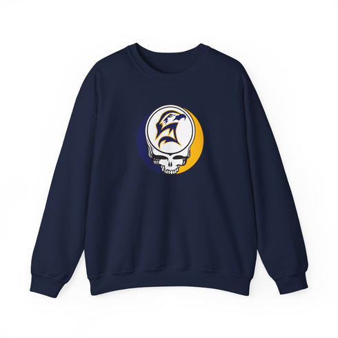 Custom Seahawk Stealie Crewneck Sweatshirt