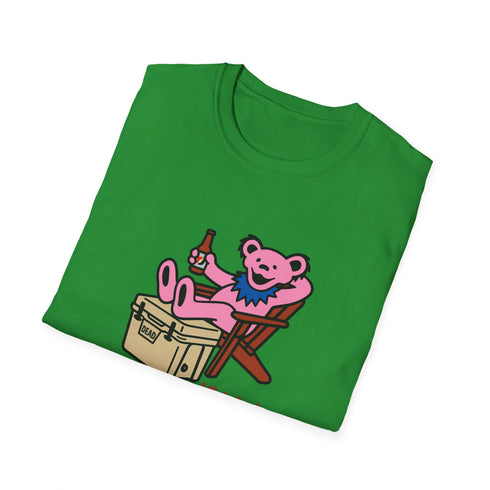 Chillin' Bear - Pink - Life is dead. Grateful Dead T-Shirt