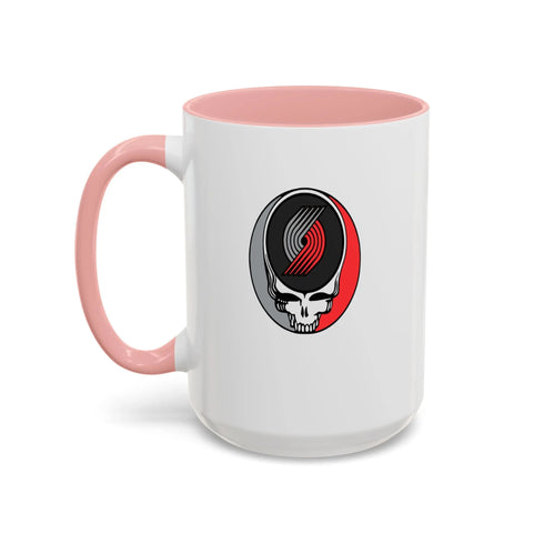 Portland Trailblazers Grateful Dead Stealie Coffee Mug (11oz or 15oz) - NBA - StealieShop
