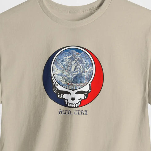 Alta Trail Map Stealie Grateful Dead T-Shirt