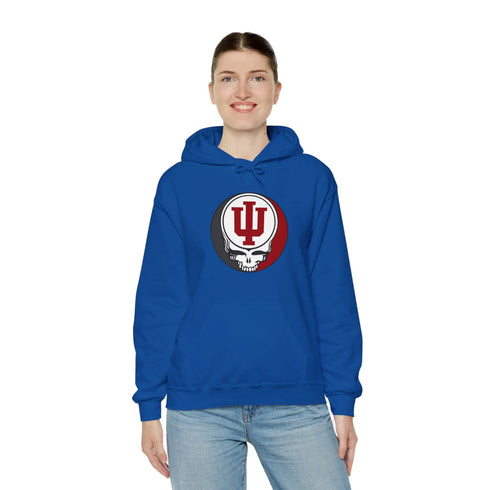 Indiana University Grateful Dead Steal Your Face Unisex Hoodie StealieShop