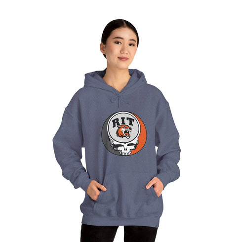 Rochester Institute of Technology Grateful Dead Unisex Heavy Blend Hoodie - RIT StealieShop
