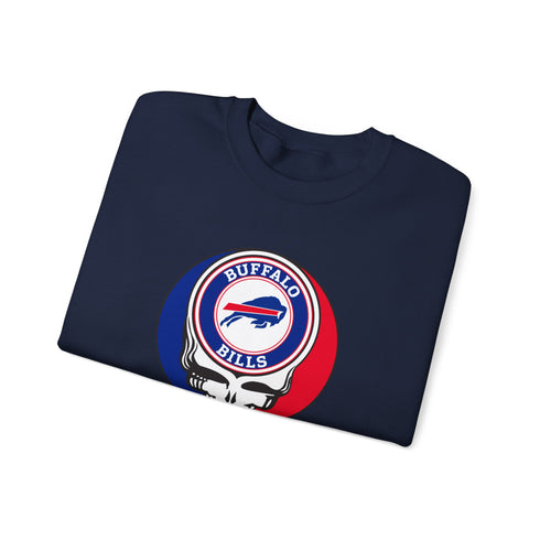 Buffalo Bills Logo Grateful Dead Crewneck Grateful Dead Sweatshirt