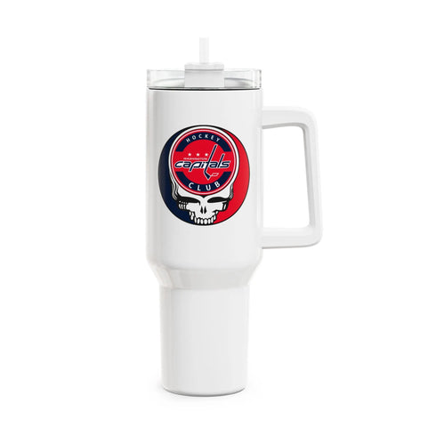 Grateful Dead - Washington Capitals Stealie "Fat Man" Tumbler, Double Insulated 40oz Travel Mug - StealieShop