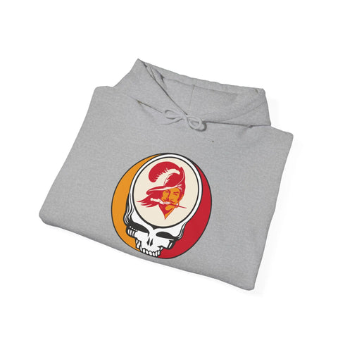Grateful Dead - Tampa Bay Bucaneers Stealie Grateful Dead Hooded Sweatshirt - NFL - StealieShop