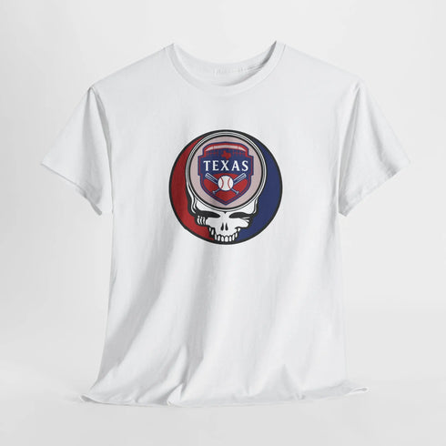 Grateful Dead - Texas Rangers Grateful Dead Steal Your Face T-Shirt - MLB - StealieShop