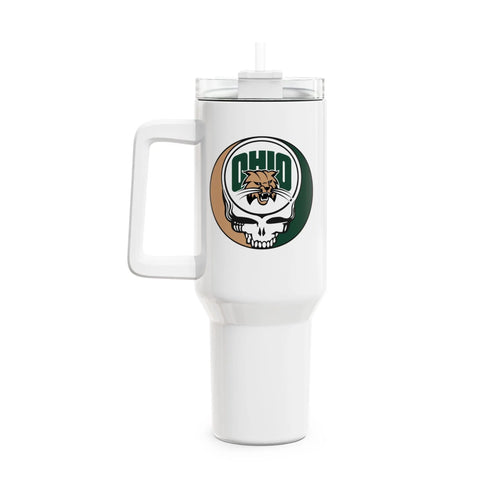 Grateful Dead - Ohio University Stealie "Fat Man" Tumbler, Double Insulated 40oz Travel Mug - StealieShop