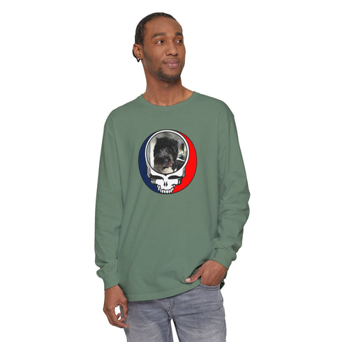 Custom Dog Garment-Dyed Long Sleeve T-Shirt (120)