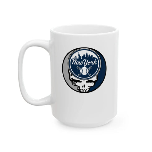 Grateful Dead - New York Yankees Stealie Ceramic Mug - MLB - StealieShop