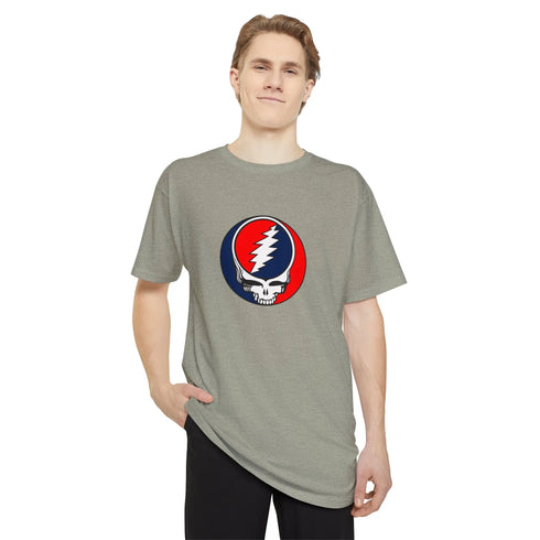 TALL - Classic Grateful Dead Stealie Unisex Long Body Urban Tee - StealieShop