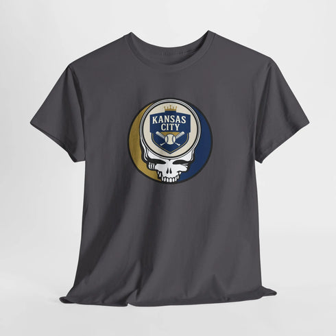 Grateful Dead - The Ballpark Collection: Kansas City Baseball Edition Grateful Dead Steal Your Face T-Shirt - MLB - StealieShop