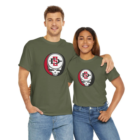 Grateful Dead - San Diego State University Stealie Grateful Dead Unisex Heavy Cotton Tee - StealieShop
