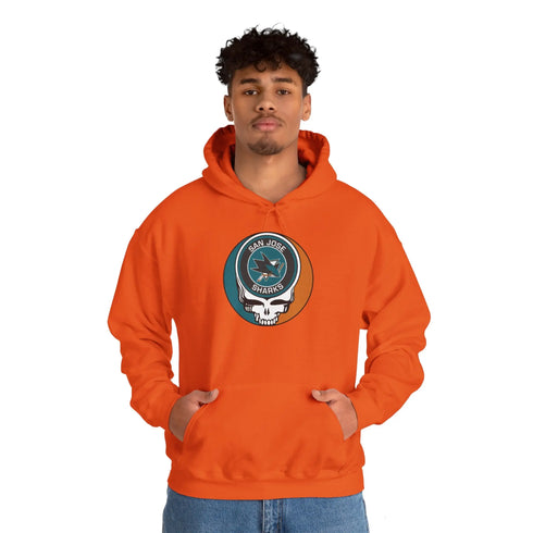 San Jose Sharks Grateful Dead Unisex Heavy Blend Hoodie StealieShop