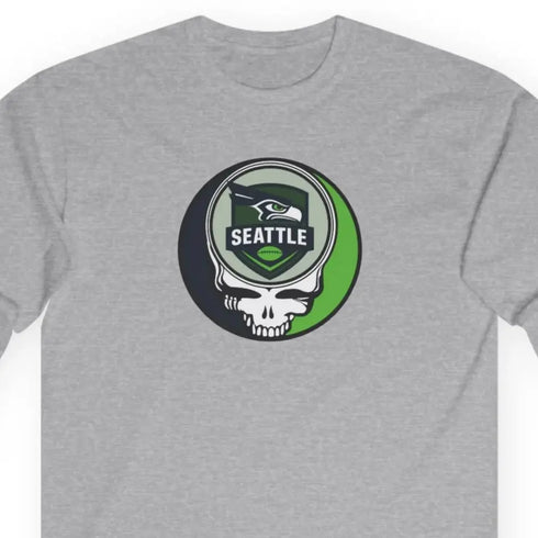 Grateful Dead - The Gridiron Collection: Seattle Edition Stealie Ultra Cotton Long Sleeve Tee - StealieShop