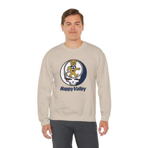 Grateful Dead - Happy Valley Dancing Lion Stealie Crewneck Sweatshirt - StealieShop